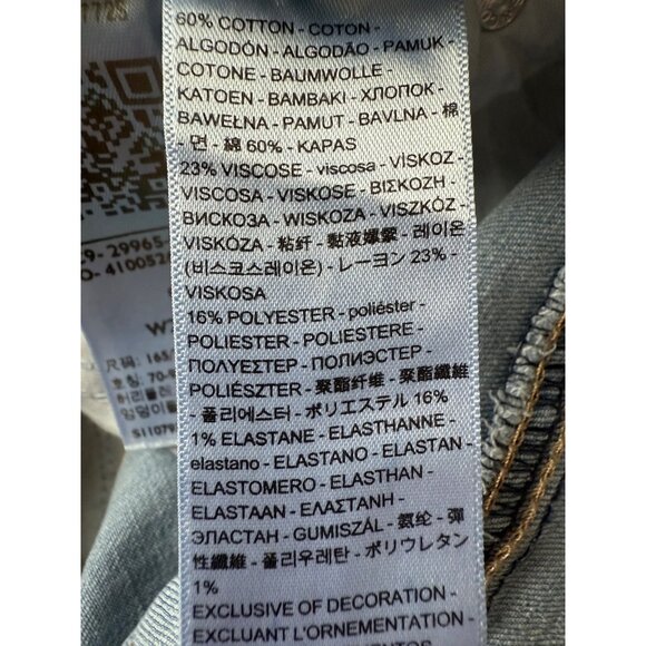 Levi's New Shorts Womens Size 28 Denim Jean Mid Length Rolled Hem Soft - Picture 9 of 15